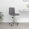 Image de vidaXL Chaise pivotante de bureau Gris clair Tissu334313