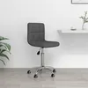 Image de vidaXL Chaise pivotante de bureau Gris foncé Tissu334314