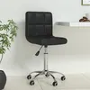 Image de vidaXL Chaise de bureau pivotante Noir Similicuir334334