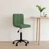 Image de Chaise pivotante de bureau Vert foncé Velours
