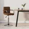 Image de vidaXL Tabouret de bar Marron Tissu334546