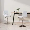 Image de Lot de 2 chaise vidaxl interieur non pliable H. 71 cm en plastique blanc