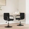 Image de Chaises pivotantes à manger lot de 2 noir velours