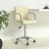 Image de Chaise pivotante de bureau Crème Tissu