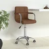 Image de Chaise pivotante de bureau Marron Tissu