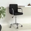 Image de Chaise pivotante de bureau Noir Tissu