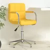 Image de Chaise pivotante de bureau Jaune moutarde Tissu