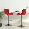 Image de vidaXL Lot de 2 Tabourets de Bar, Chaise de Pub, Siège de Bistrot, Meuble de Salle à Manger Cuisine Salon Maison Intérieur, Rouge Bordeaux Velours 334917
