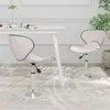 Image de Lot de 2 chaise de bureau vidaxl H. 61 cm non pliable en plastique interieur blanc