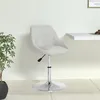 Image de Chaise de bureau vidaxl en plastique non pliable H. 62.5 cm interieur blanc
