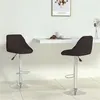 Image de Tabourets de bar lot de 2 noir similicuir