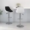 Image de vidaXL Barkrukken 2 st kunstleer zwart en wit335240