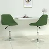 Image de Lot de 2 chaise vidaxl interieur non pliable H. 62.5 cm en plastique vert