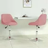 Image de Lot de 2 chaise vidaxl H. 62.5 cm non pliable en plastique interieur rose