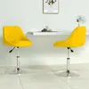 Image de Lot de 2 chaise vidaxl en plastique non pliable H. 62.5 cm interieur jaune