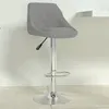 Image de vidaXL Tabouret de bar Gris clair Velours335294