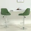 Image de vidaXL Tabourets de bar lot de 2 vert foncé velours335308