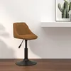 Image de vidaXL Barkruk fluweel bruin335314