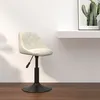 Image de Tabouret de bar Crème Velours