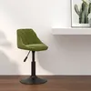 Image de vidaXL Tabouret de bar Vert clair Velours335318