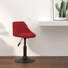 Image de vidaXL Tabouret de bar Rouge bordeaux Velours335322
