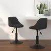 Image de Chaises pivotantes à manger lot de 2 Noir Velours