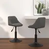 Image de Lot de 2 chaise vidaxl interieur non pliable en plastique H. 62.5 cm gris