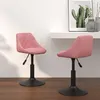 Image de Lot de 2 chaise vidaxl interieur non pliable en plastique H. 62.5 cm rose
