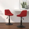 Image de Lot de 2 chaise vidaxl interieur non pliable en plastique H. 62.5 cm rouge