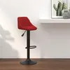 Image de vidaXL Barkruk fluweel wijnrood335344