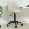 Image de Chaise de bureau vidaxl H. 67.5 cm non pliable en plastique interieur beige