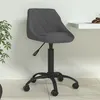 Image de Chaise de salle à manger Gris foncé Velours