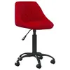 Image de Chaise de bureau vidaxl en plastique non pliable H. 67.5 cm interieur rouge