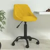 Image de vidaXL Chaise de salle à manger Jaune moutarde Velours335367