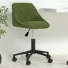 Image de vidaXL Chaise Pivotante de Bureau Siège de Bureau Chaise d'Ordinateur Ergonomique Maison Intérieur Hauteur Réglable Vert Clair Velours 335486