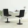 Image de Lot de 2 chaise vidaxl interieur non pliable H. 102.5 cm en acier noir