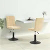 Image de Lot de 2 chaise vidaxl interieur non pliable H. 102.5 cm en plastique beige