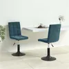 Image de Lot de 2 chaise vidaxl interieur non pliable H. 102.5 cm en plastique bleu