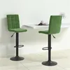 Image de vidaXL Barkrukken 2 st fluweel donkergroen335766
