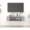 Image de Meuble TV suspendu Gris béton 100x30x26,5 cm Bois d'ingénierie