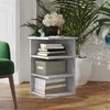 Image de vidaXL Bijzetkast 35x35x55 cm bewerkt hout betongrijs806278