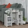 Image de vidaXL Bijzetkast 60x26x60 cm bewerkt hout betongrijs806287