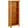 Image de Bibliothèque à 4 niveaux 45x22x110 cm Bois de chêne massif