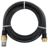 Image de Tuyau d aspiration avec raccords en laiton noir 1,1 10 m PVC