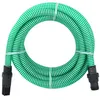 Image de vidaXL Zuigslang met PVC koppelingen 1,1'' 7 m PVC groen151071