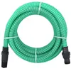 Image de Tuyau d aspiration avec raccords en PVC vert 1 10 m PVC