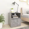 Image de Tables de chevet 2 pcs Gris béton 40x40x50 cm Aggloméré