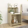 Image de Tables de chevet 2 pcs Chêne sonoma 40x35x60 cm Aggloméré