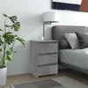 Image de Table de chevet Gris béton 40x35x62,5 cm Aggloméré