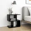 Image de Tables de chevet 2 pcs noir 50x30x51,5 cm bois d ingénierie